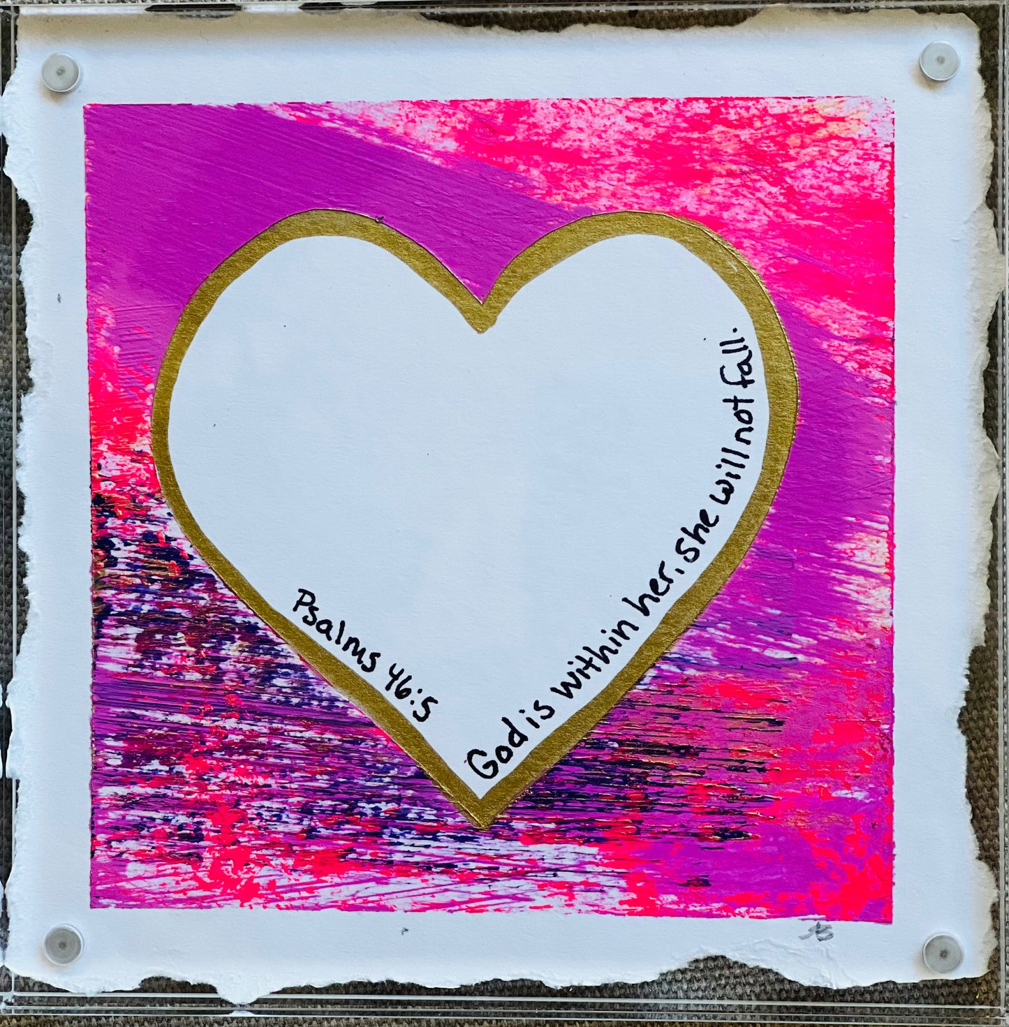 Malachi’s Mother’s Day – Torn Paper in Acrylic Frame